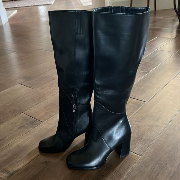 DOLCE VITA Flin Knee High Boot in Black Leather US 6 - Picture 4 of 9